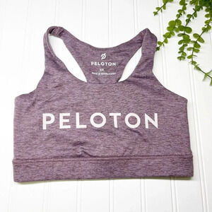 Peloton Purple Heather Strappy Back Sports Bra Women's Size XS